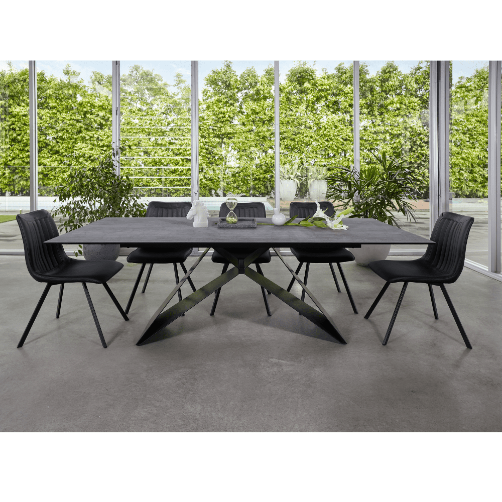 ELIJA dining table-Italian Ceramic Frame