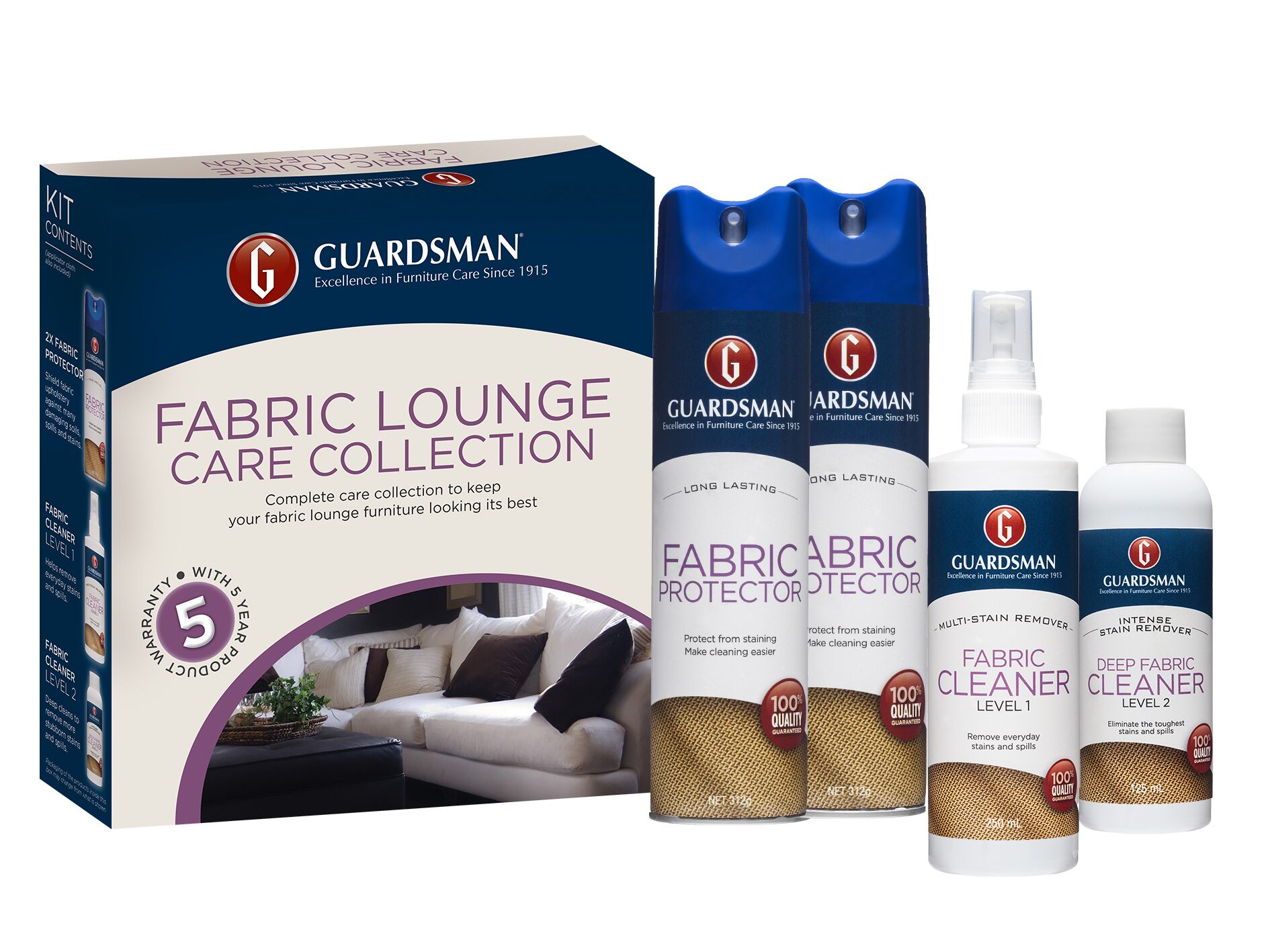 Fabric Lounge Care Collection & contents- Large