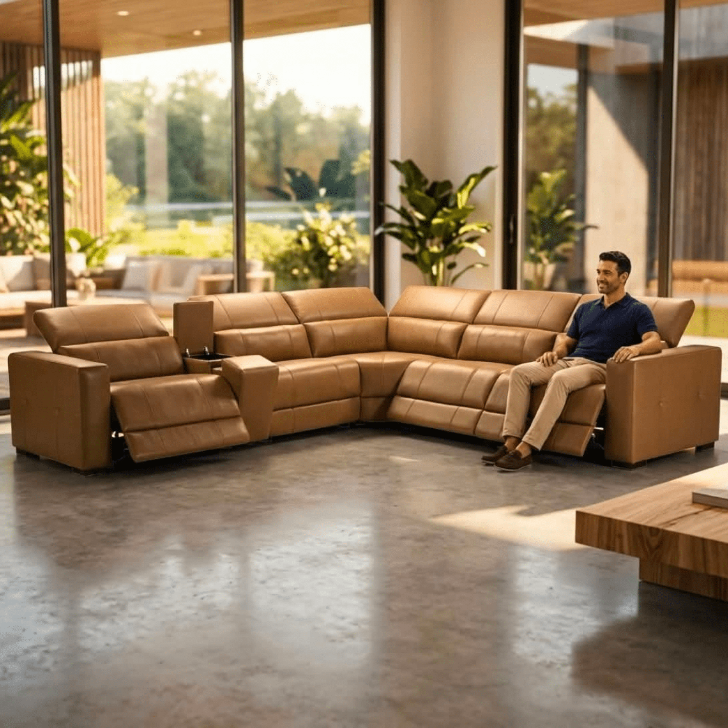Harbour corner sofa https://carlislefurnitureandbedding.au/product/harbour-extra-large-dual-motor-6-seaters-leather-lounge-tan-color/