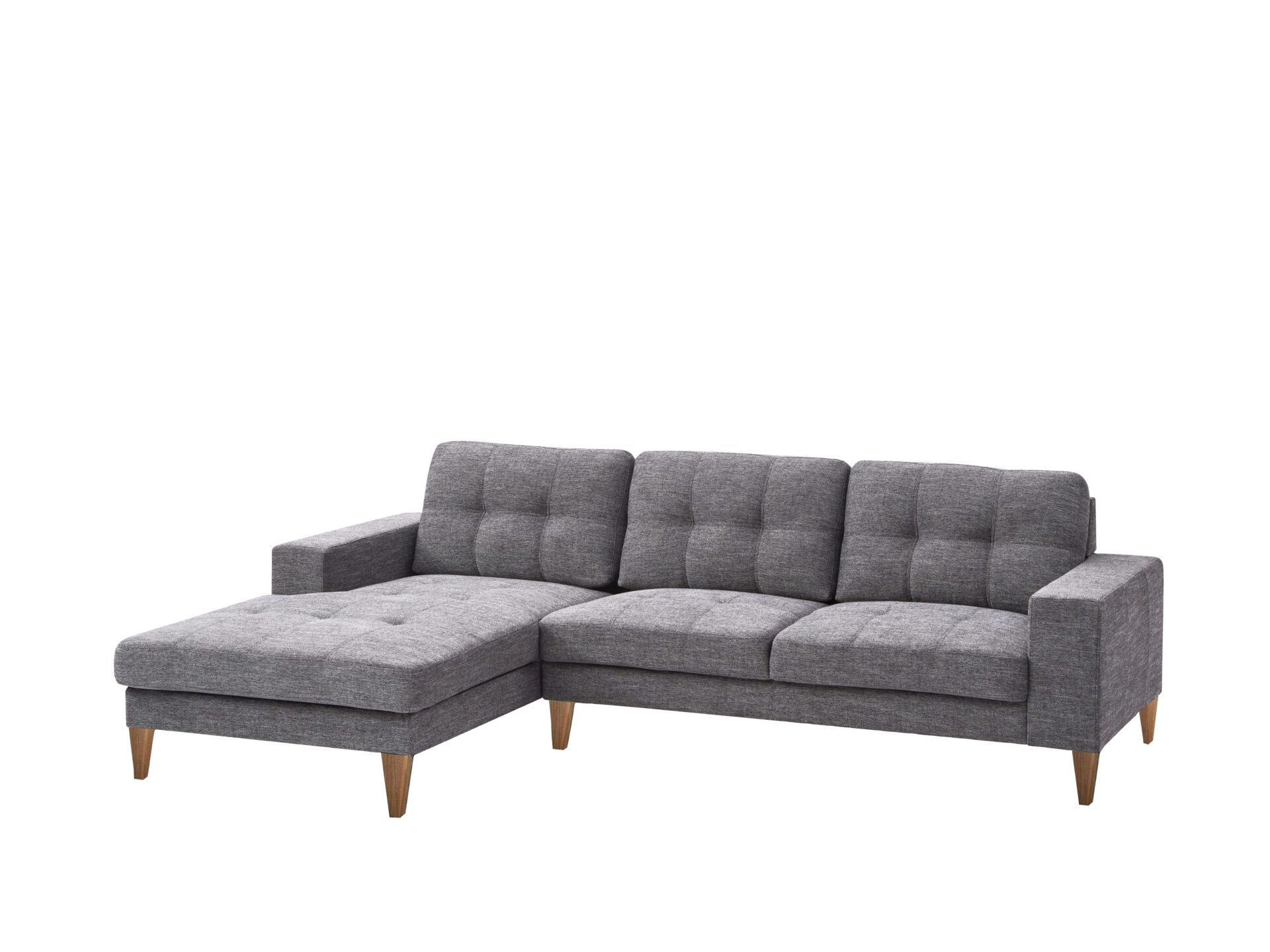 VOL-CLUB-03 CLUB FAB 2S SOFA WITH LHF CHAISE-GREY