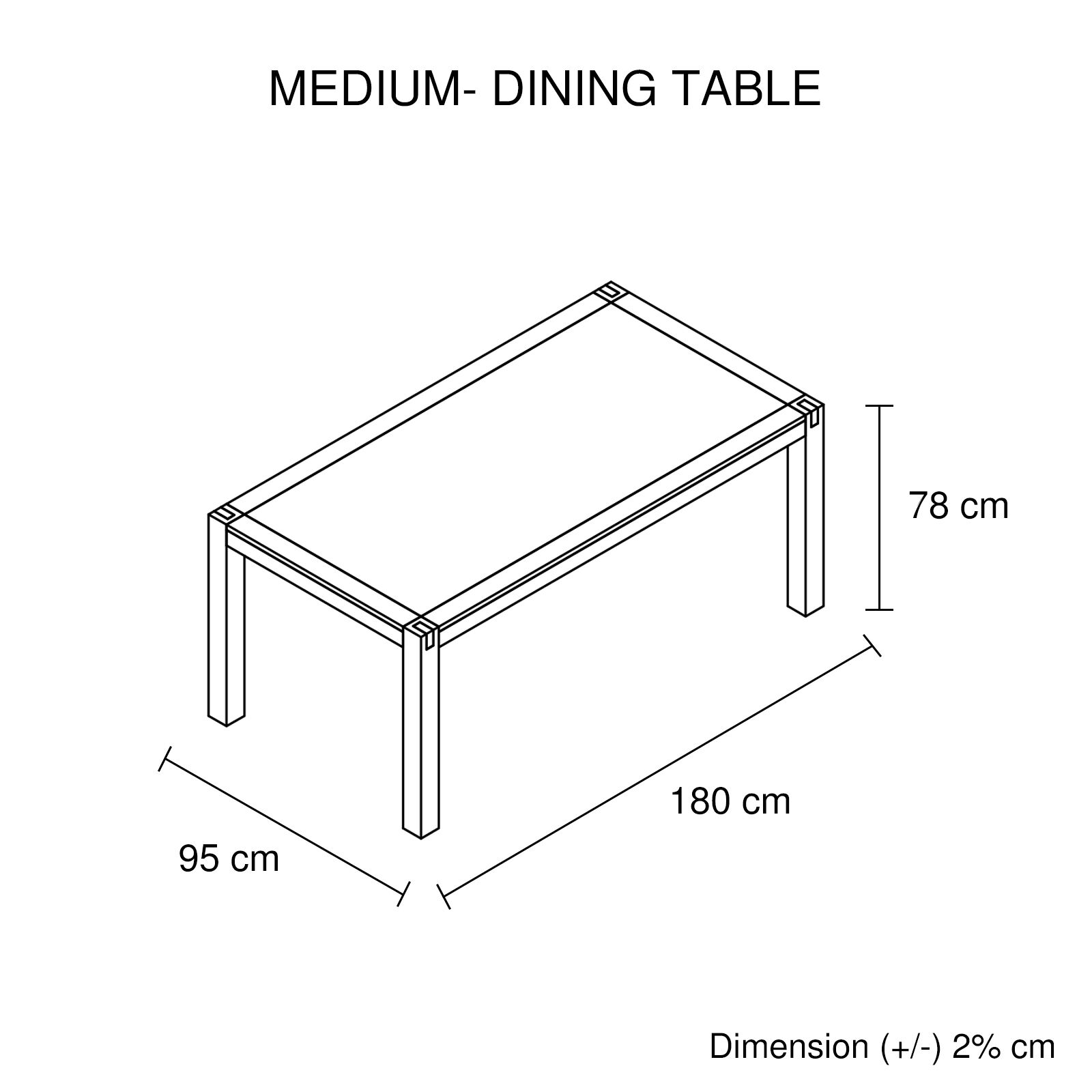 Dining Table- Medium